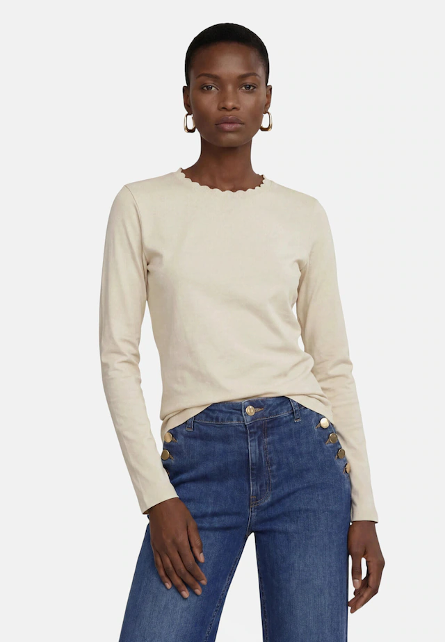 Zero Kurzarmshirt »Damen unifarben« 1 Material