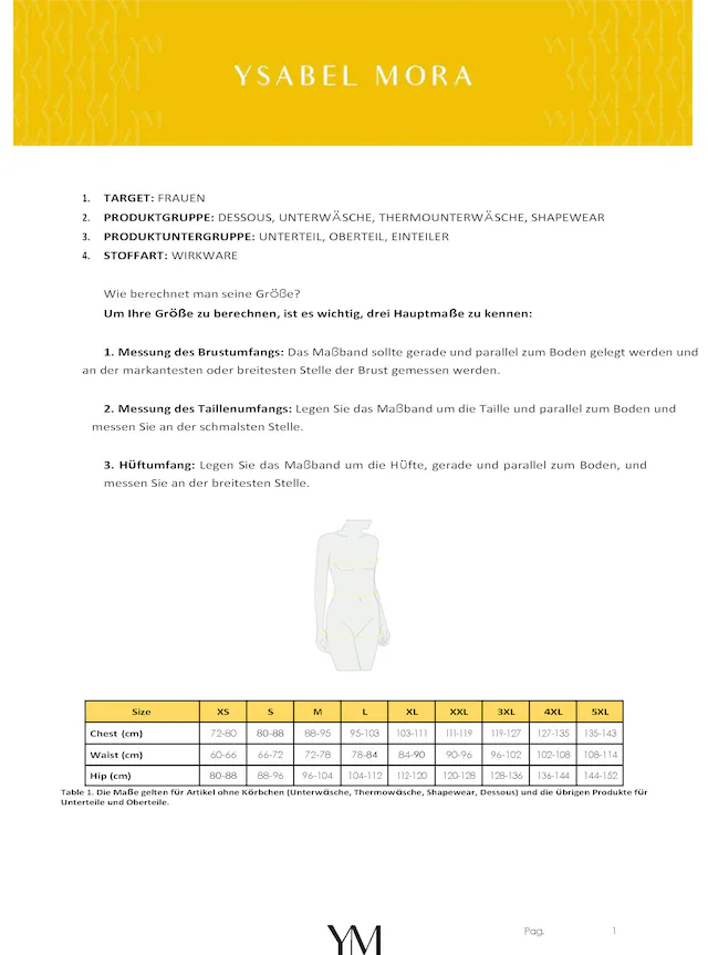 YSABEL MORA High-Waist-Panty »BASIC COLLECTION COTTON WITH LACE« angenehm weich, Passform gegen Reibung