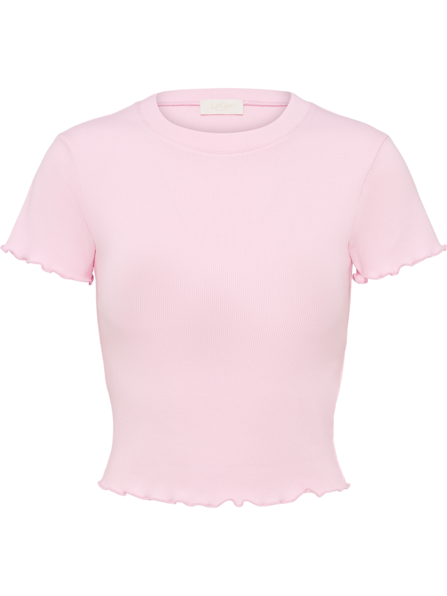 LeGer T-Shirt »Teresa, LeGer by Lena Gercke« mit Rippstruktur, kurze Form, slim fit