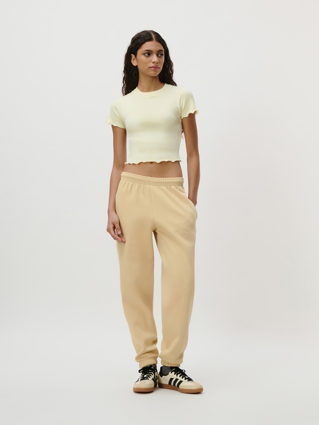 LeGer T-Shirt »Teresa, LeGer by Lena Gercke« mit Rippstruktur, kurze Form, slim fit