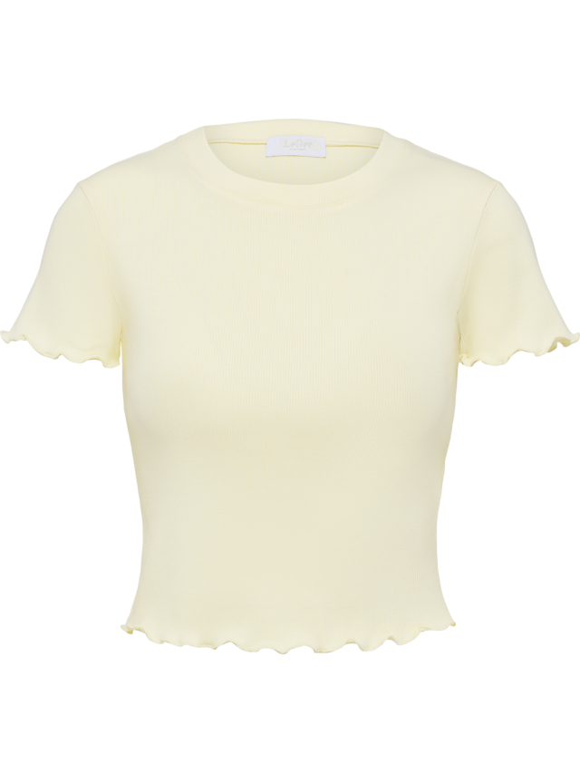 LeGer T-Shirt »Teresa, LeGer by Lena Gercke« mit Rippstruktur, kurze Form, slim fit