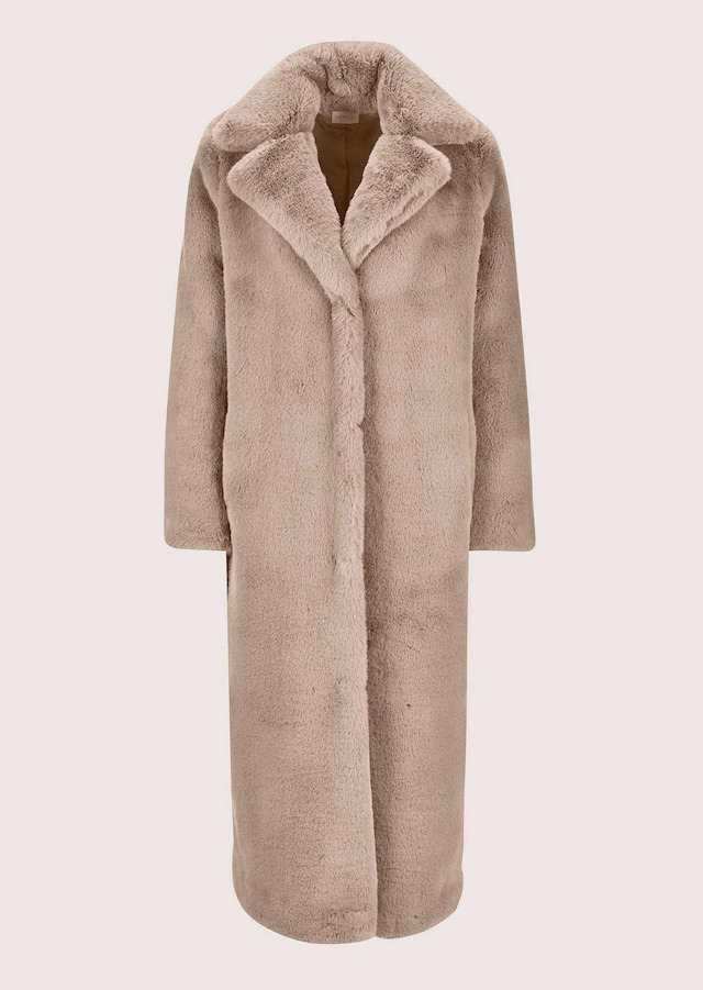 MADELEINE Langmantel »Mantel Langer Faux-Fur-Mantel für Damen«