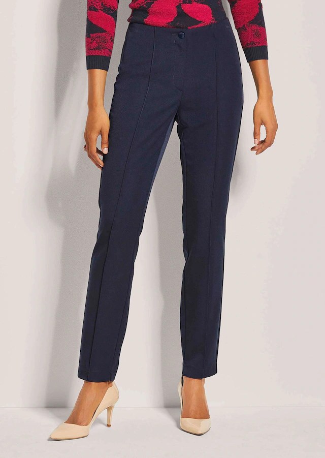 MADELEINE Stoffhose »Schlupfhose Slim Fit Stretchhose mit Biesen« abgesteppte Biese