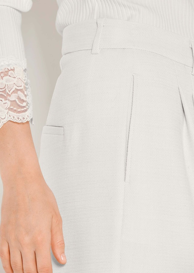 MADELEINE Bundfaltenhose »Palazzohose Weite Bundfaltenhose mit Formbund« Weite Bundfaltenhose mit Bügelfalte