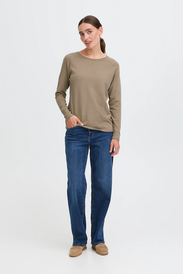 OXMO Strickfleece-Pullover »Strickpullover OXKeana«