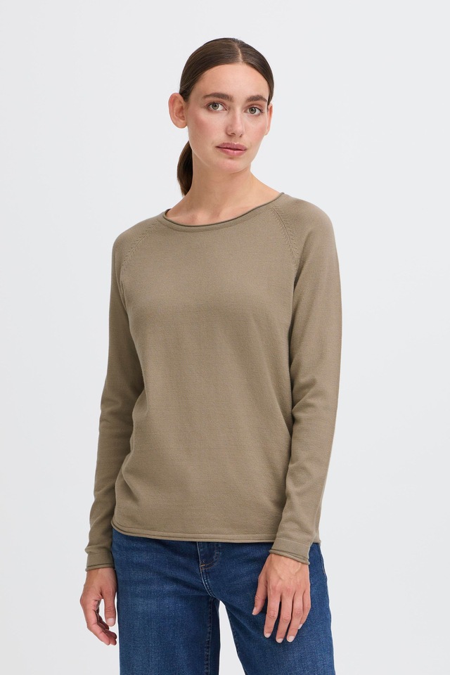 OXMO Strickfleece-Pullover »Strickpullover OXKeana«