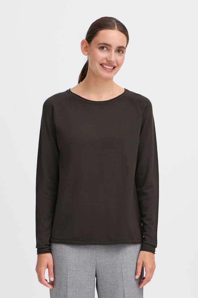 OXMO Strickfleece-Pullover »Strickpullover OXKeana«
