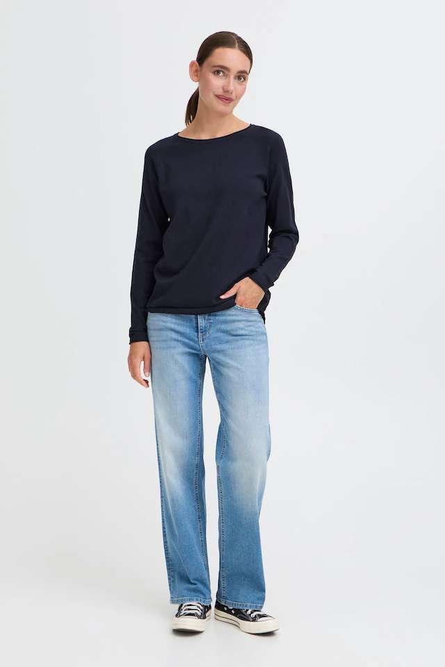 OXMO Strickfleece-Pullover »Strickpullover OXKeana«