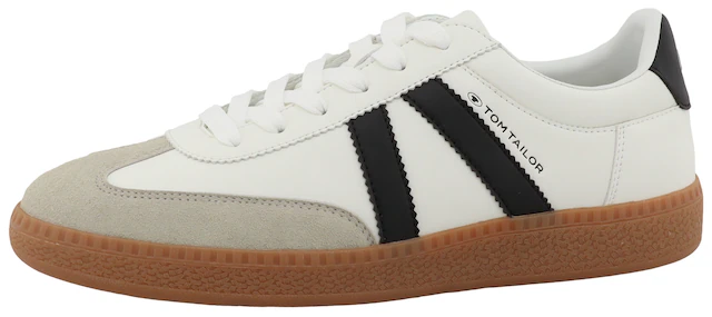 TOM TAILOR Sneaker »Kauthar« Freizeitschuh, Halbschuh, Schnürschuh mit Kontrastbesatz