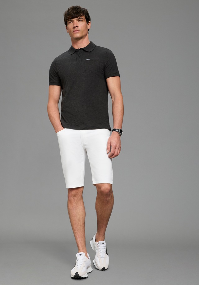 Bruno Banani Poloshirt »meliert« Kurze Knopfleiste, hochwertiger Spezial-Melange und Brusttasche