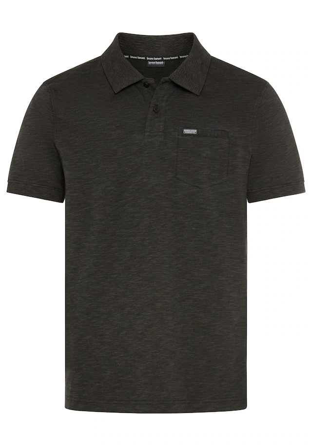 Bruno Banani Poloshirt »meliert« Kurze Knopfleiste, hochwertiger Spezial-Melange und Brusttasche