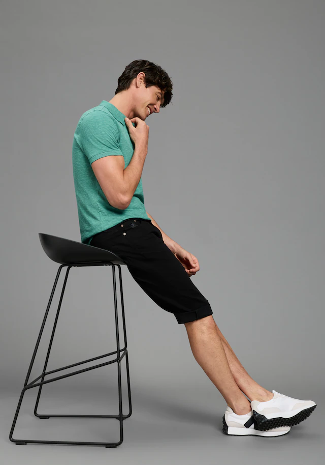 Bruno Banani Poloshirt »meliert« Kurze Knopfleiste, hochwertiger Spezial-Melange und Brusttasche