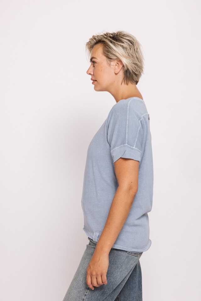 Zhrill Rundhalsshirt »RAHEL« Regular Fit, Kurzarm-Design, vorgewaschene Optik