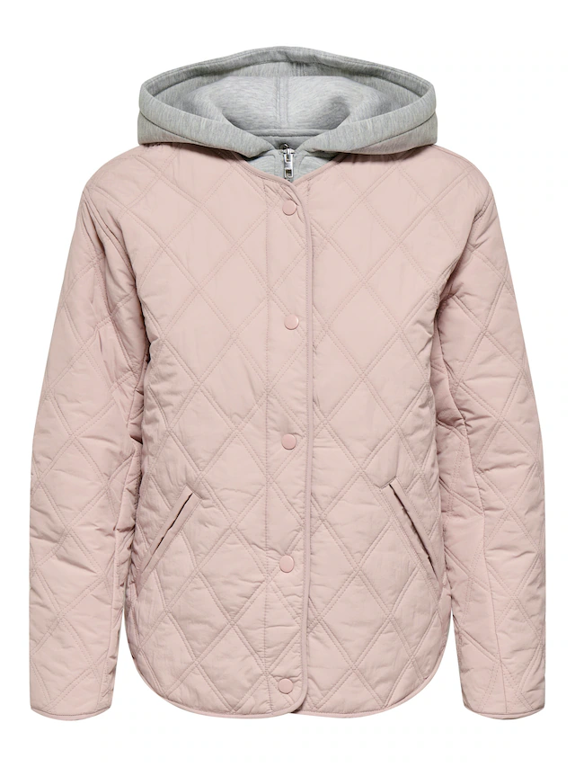 ONLY Steppjacke »ONLRISSO LIFE HOOD QUILT JACKET CC OTW« mit Kapuze mit abnehmbarer Kapuze