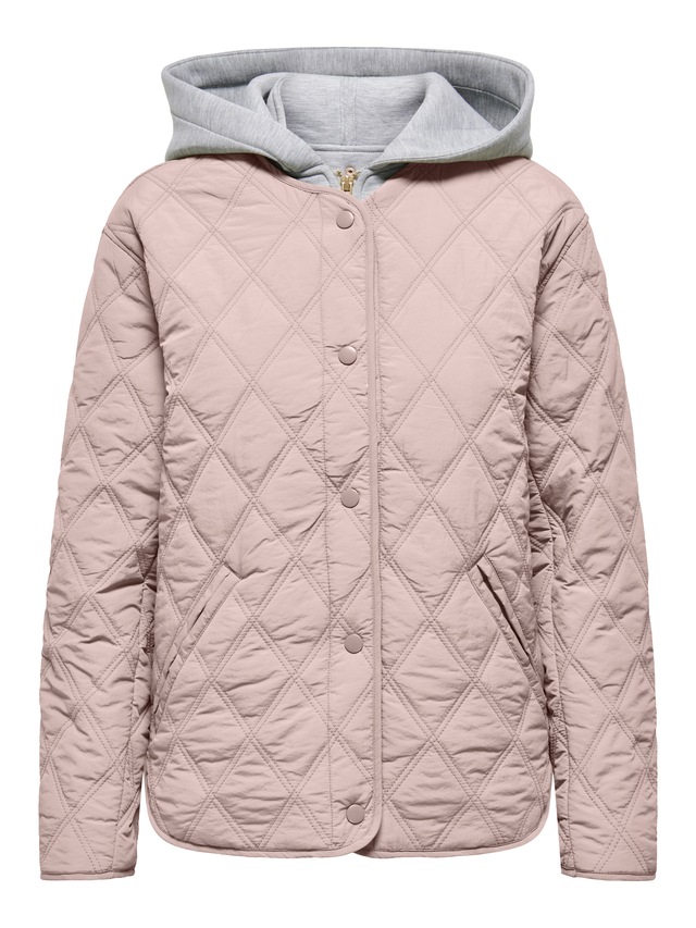 ONLY Steppjacke »ONLRISSO LIFE HOOD QUILT JACKET CC OTW« mit Kapuze mit abnehmbarer Kapuze