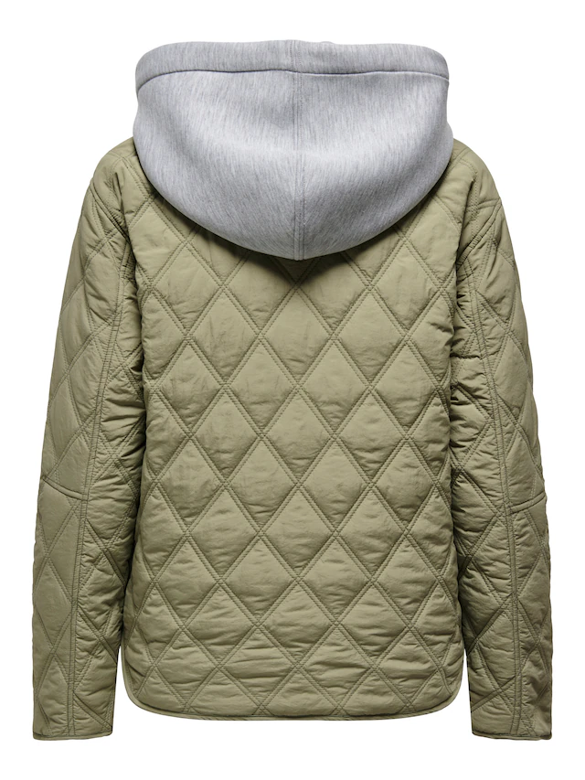 ONLY Steppjacke »ONLRISSO LIFE HOOD QUILT JACKET CC OTW« mit Kapuze mit abnehmbarer Kapuze