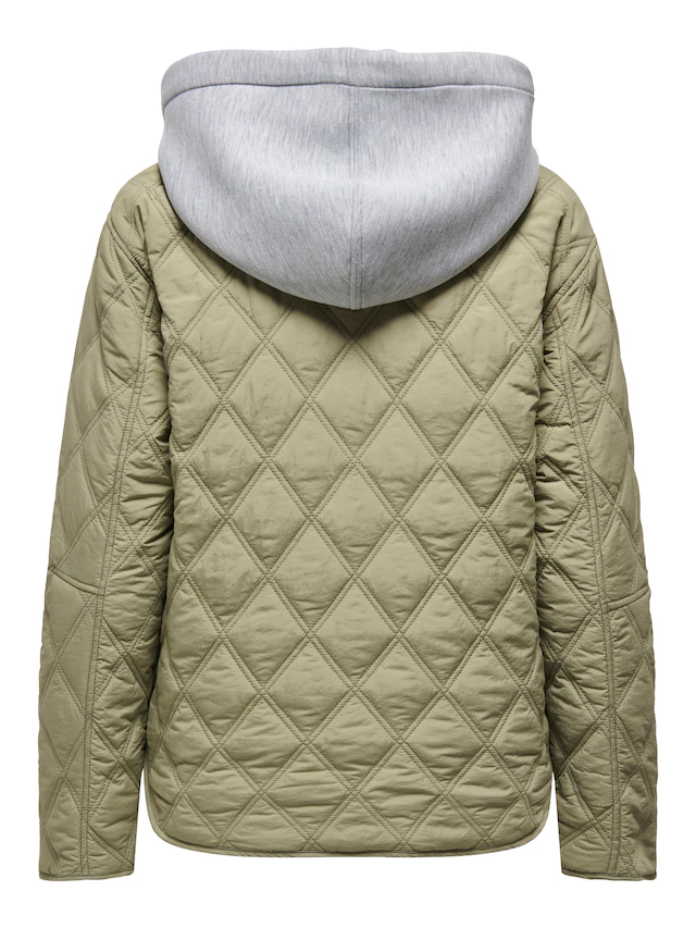 ONLY Steppjacke »ONLRISSO LIFE HOOD QUILT JACKET CC OTW« mit Kapuze mit abnehmbarer Kapuze