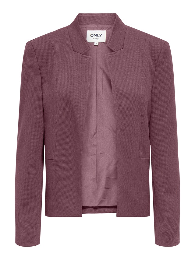 ONLY Kurzblazer »ONLEMILLIA LIFE L/S OPEN BLAZER CC TLR« mit Stehkragen