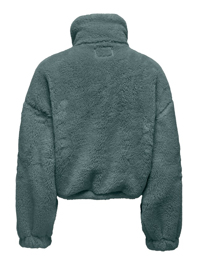 ONLY Plüschjacke »ONLANNA CONTACT LIFE SOL JACKET CC OTW« mit aufgesetzten Taschen, weiche Plüschqualität
