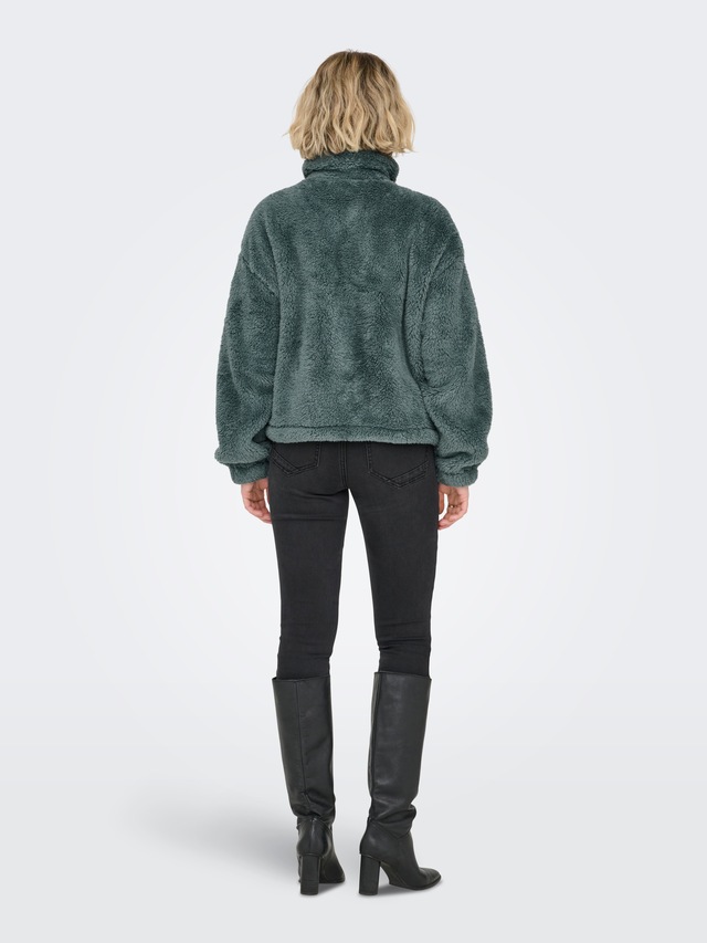 ONLY Plüschjacke »ONLANNA CONTACT LIFE SOL JACKET CC OTW« mit aufgesetzten Taschen, weiche Plüschqualität