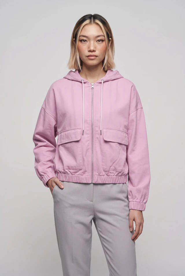 ONLY Parka »ONLKENZIE-SOFT LIFE L/S JACKET CC PNT« mit Kapuze elastische Bündchen