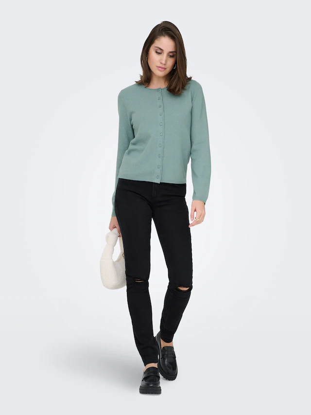 ONLY Skinny-fit-Jeans »ONLSUMI MID WAIST KNEE DES SK DNM BOX« Destroyed Effekte