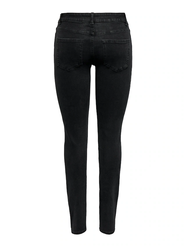 ONLY Skinny-fit-Jeans »ONLSUMI MID WAIST KNEE DES SK DNM BOX« Destroyed Effekte