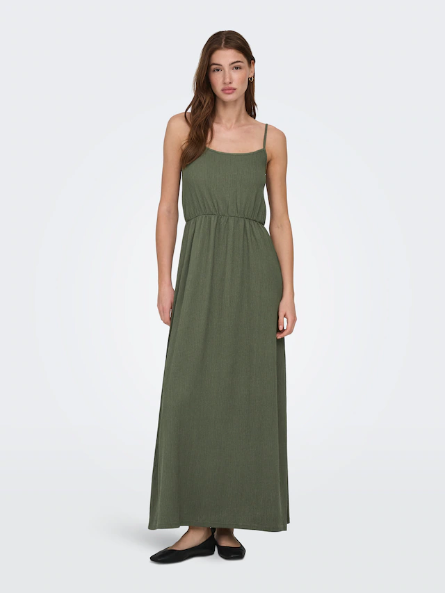ONLY Maxikleid »ONLALTA S/L LONG STRAP DRESS PNT ZLO«