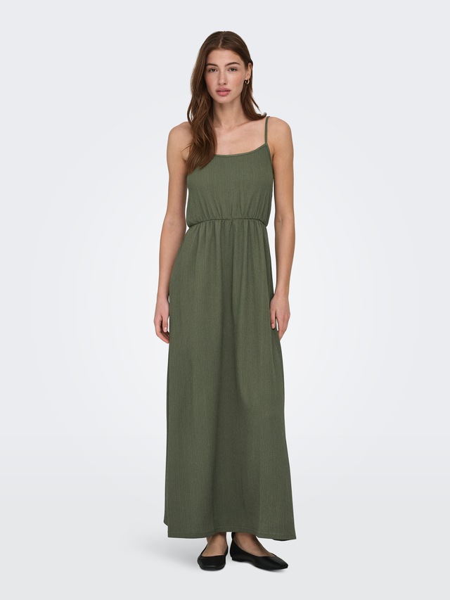ONLY Maxikleid »ONLALTA S/L LONG STRAP DRESS PNT ZLO«