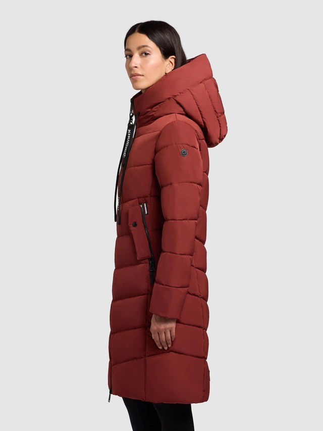 khujo Steppmantel »Mikia2-YM« Warmer Damen Wintermantel mit hohem Kragen und Kapuze