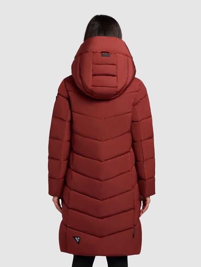 khujo Steppmantel »Mikia2-YM« Warmer Damen Wintermantel mit hohem Kragen und Kapuze