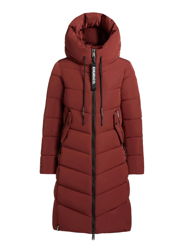 khujo Steppmantel »Mikia2-YM« Warmer Damen Wintermantel mit hohem Kragen und Kapuze