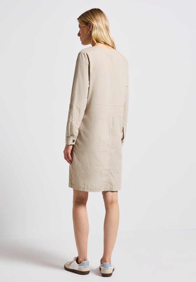 STREET ONE Sommerkleid Reißverschlusstaschen in Unifarbe