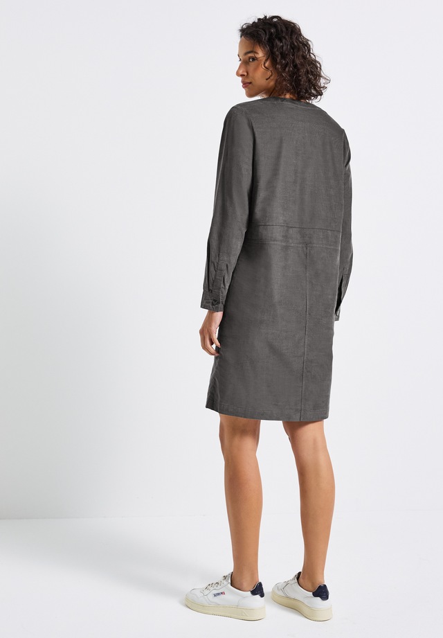 STREET ONE Sommerkleid Reißverschlusstaschen in Unifarbe