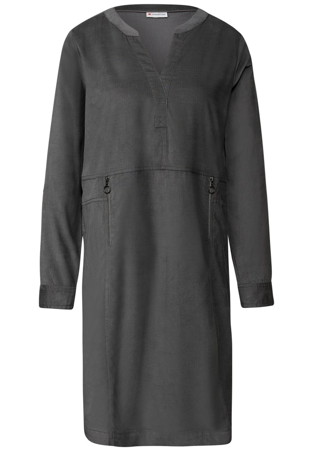 STREET ONE Sommerkleid Reißverschlusstaschen in Unifarbe