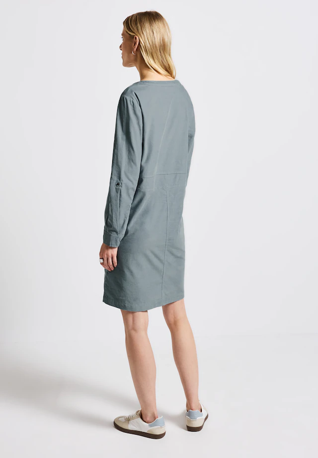 STREET ONE Sommerkleid Reißverschlusstaschen in Unifarbe