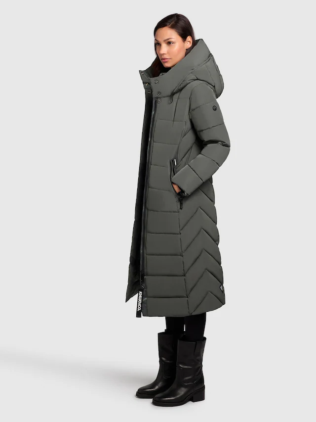 khujo Wintermantel »Sensy-YM« Warmer Steppmantel mit Kapuze