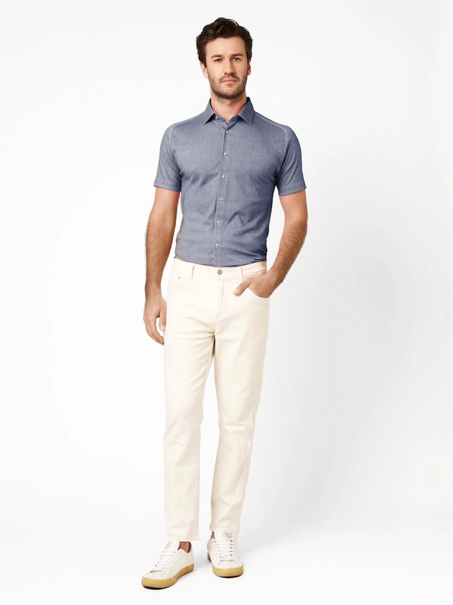 DESOTO Kurzarmhemd »Casual Kent 1/2« Jerseyhemd, slim fit