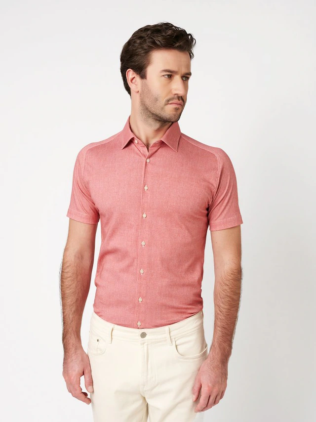 DESOTO Kurzarmhemd »Casual Kent 1/2« Jerseyhemd, slim fit