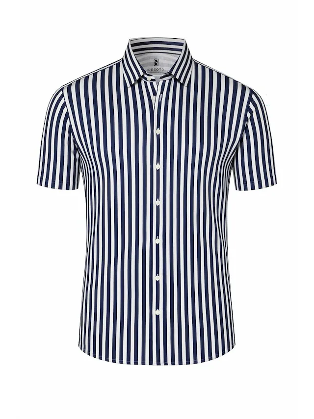 DESOTO Kurzarmhemd »Casual Kent 1/2« Jerseyhemd, slim fit, Kentkragen, bügelfrei