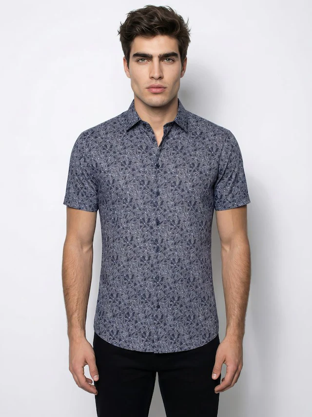 DESOTO Kurzarmhemd »Casual Kent 1/2« Jerseyhemd, slim fit, Kentkragen, bügelfrei