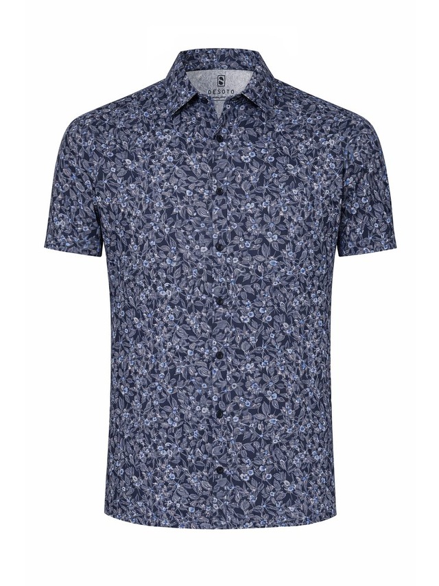 DESOTO Kurzarmhemd »Casual Kent 1/2« Jerseyhemd, slim fit, Kentkragen, bügelfrei