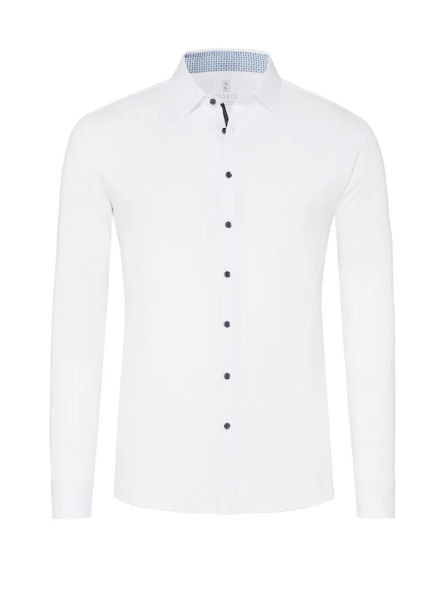 DESOTO Langarmhemd »Jerseyhemd Casual Kent«