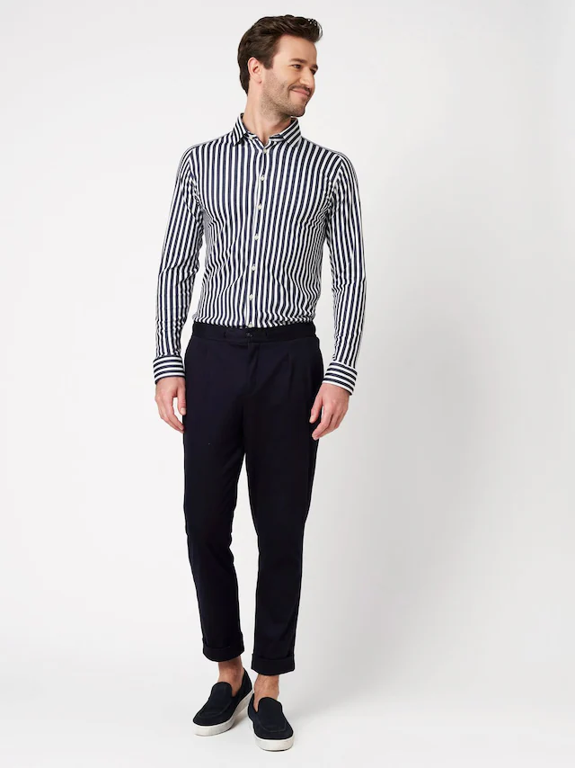 DESOTO Langarmhemd »Jerseyhemd Casual Kent«