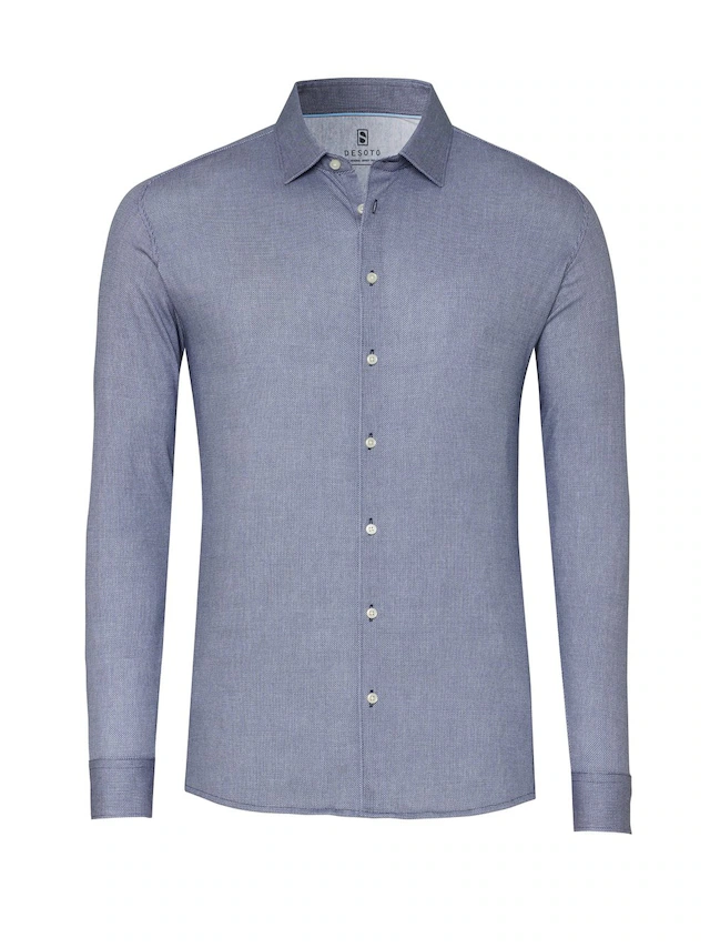 DESOTO Langarmhemd »Jerseyhemd Casual Kent«