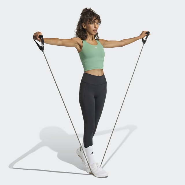 adidas Performance Tanktop »3-STREIFEN STUDIO ALL ME, LEICHT STÜTZEND«
