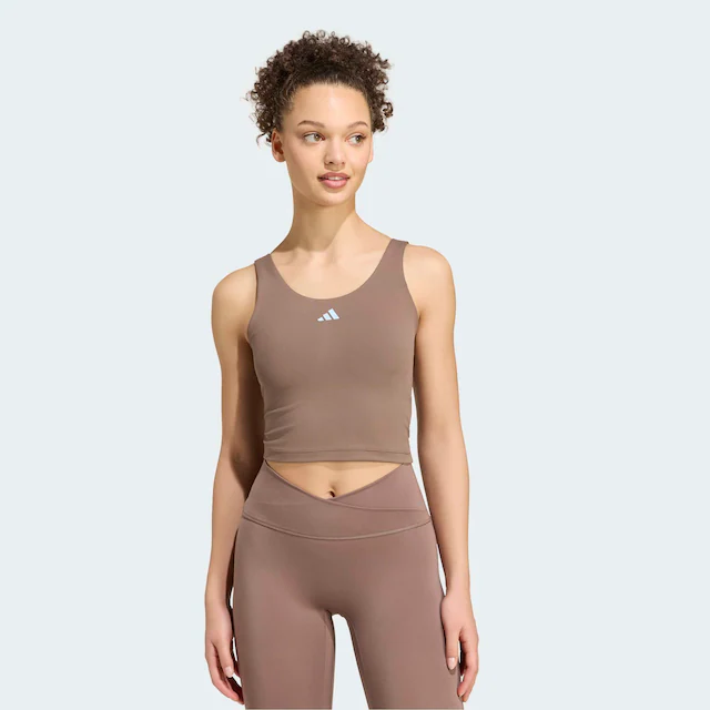 adidas Performance Tanktop »3-STREIFEN STUDIO ALL ME, LEICHT STÜTZEND«