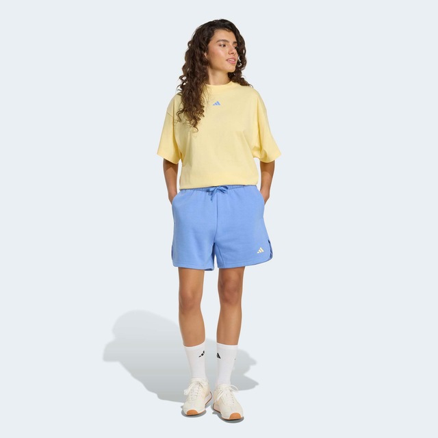 adidas Sportswear Shorts »3-STREIFEN STUDIO FLEECE, LOCKER GESCHNITTEN« für sportliche Aktivitäten, aus Baumwolle, mit Kordelverschluss