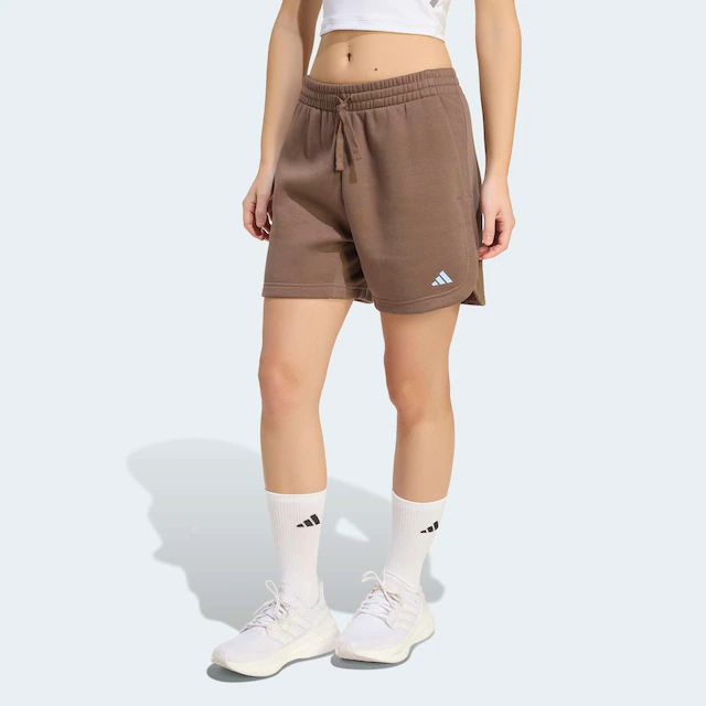 adidas Sportswear Shorts »3-STREIFEN STUDIO FLEECE, LOCKER GESCHNITTEN« für sportliche Aktivitäten, aus Baumwolle, mit Kordelverschluss