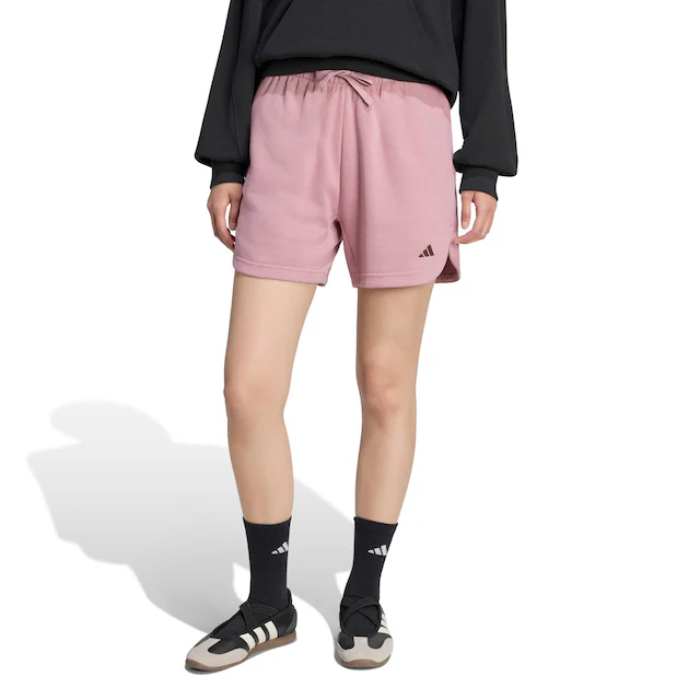adidas Sportswear Shorts »3-STREIFEN STUDIO FLEECE, LOCKER GESCHNITTEN« für sportliche Aktivitäten, aus Baumwolle, mit Kordelverschluss